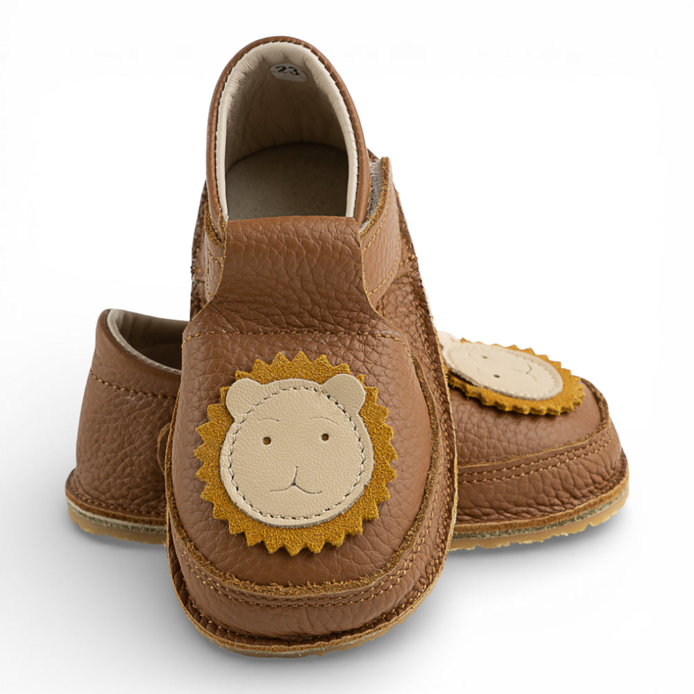 Pantofi barefoot din piele naturala Maro Leut Imagine principală a produsului
