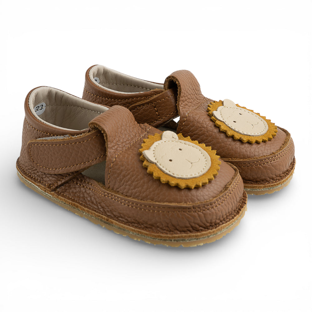 Pantofi barefoot din piele naturala Maro Leut Imagine secundară a produsului