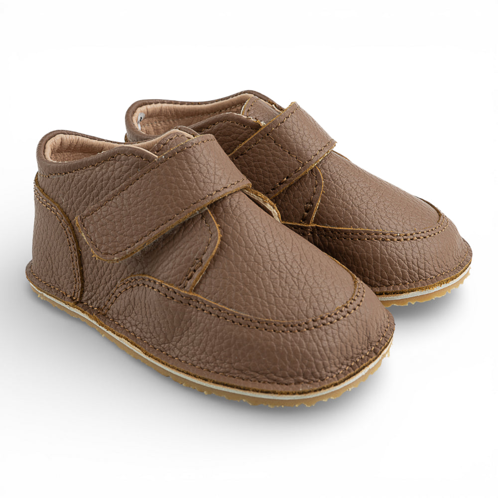 Ghete barefooot din piele naturala  Maro