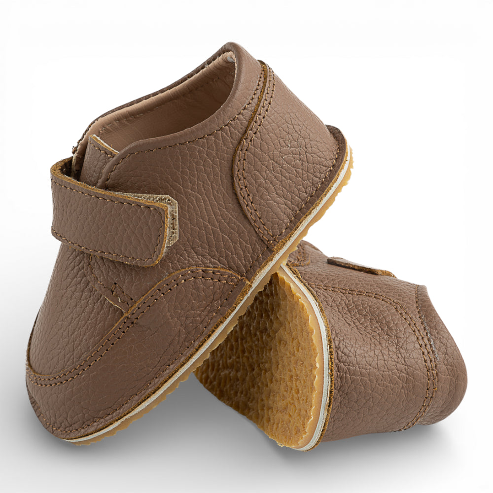 Ghete barefooot din piele naturala  Maro