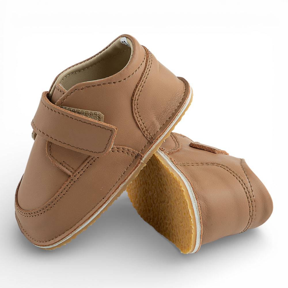 Ghete barefooot din piele naturala  Camel