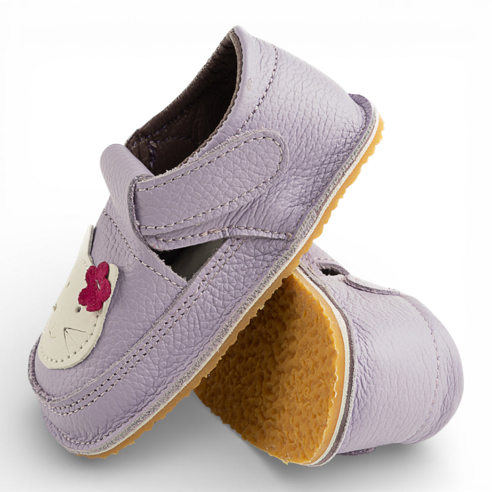 Pantofi barefoot din piele naturala Lila Pisicuta