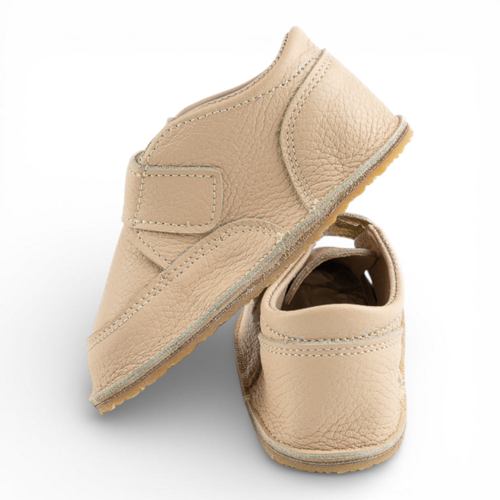 Ghete barefooot din piele naturala Roz nude