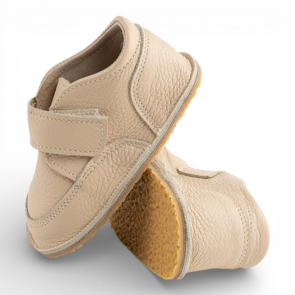 Ghete barefooot din piele naturala Roz nude