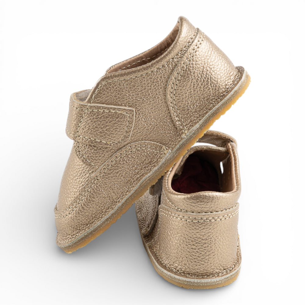 Ghete barefooot din piele naturala Auriu