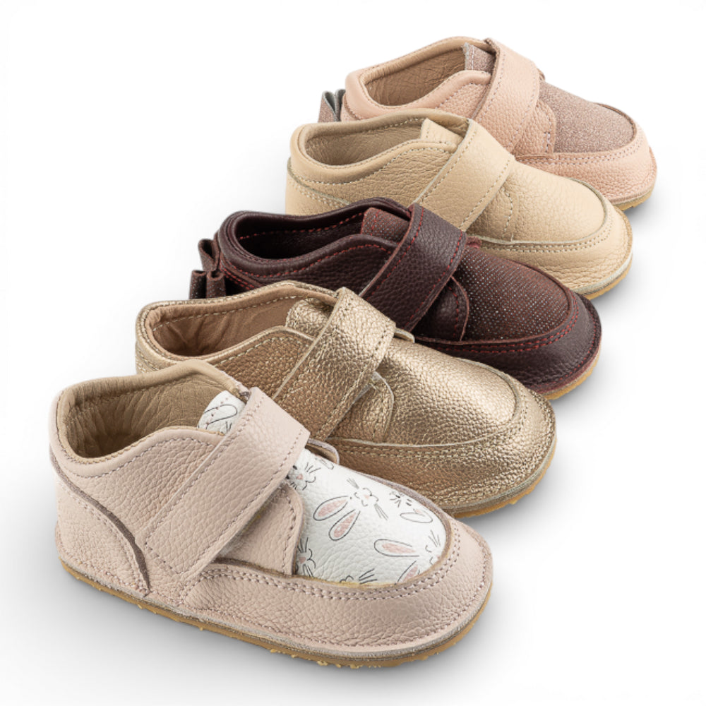 Ghete barefooot din piele naturala  Maro