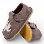 Pantofi barefoot din piele naturala Plamaniu Elefantica