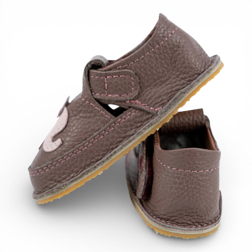 Pantofi barefoot din piele naturala Plamaniu Elefantica