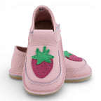 Pantofi barefoot din piele naturala Roz Capsunica