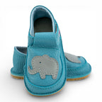 Pantofi barefoot din piele naturala Aqua Elefantel