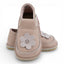 Pantofi barefoot din piele naturala Nude Floricica
