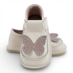 Pantofi barefoot din piele naturala Crem rose  Fluturas