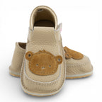 Pantofi barefoot din piele naturala Bej Maimuta Baiat