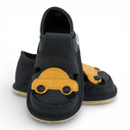 Sandale barefoot din piele naturala Negru Masinuta