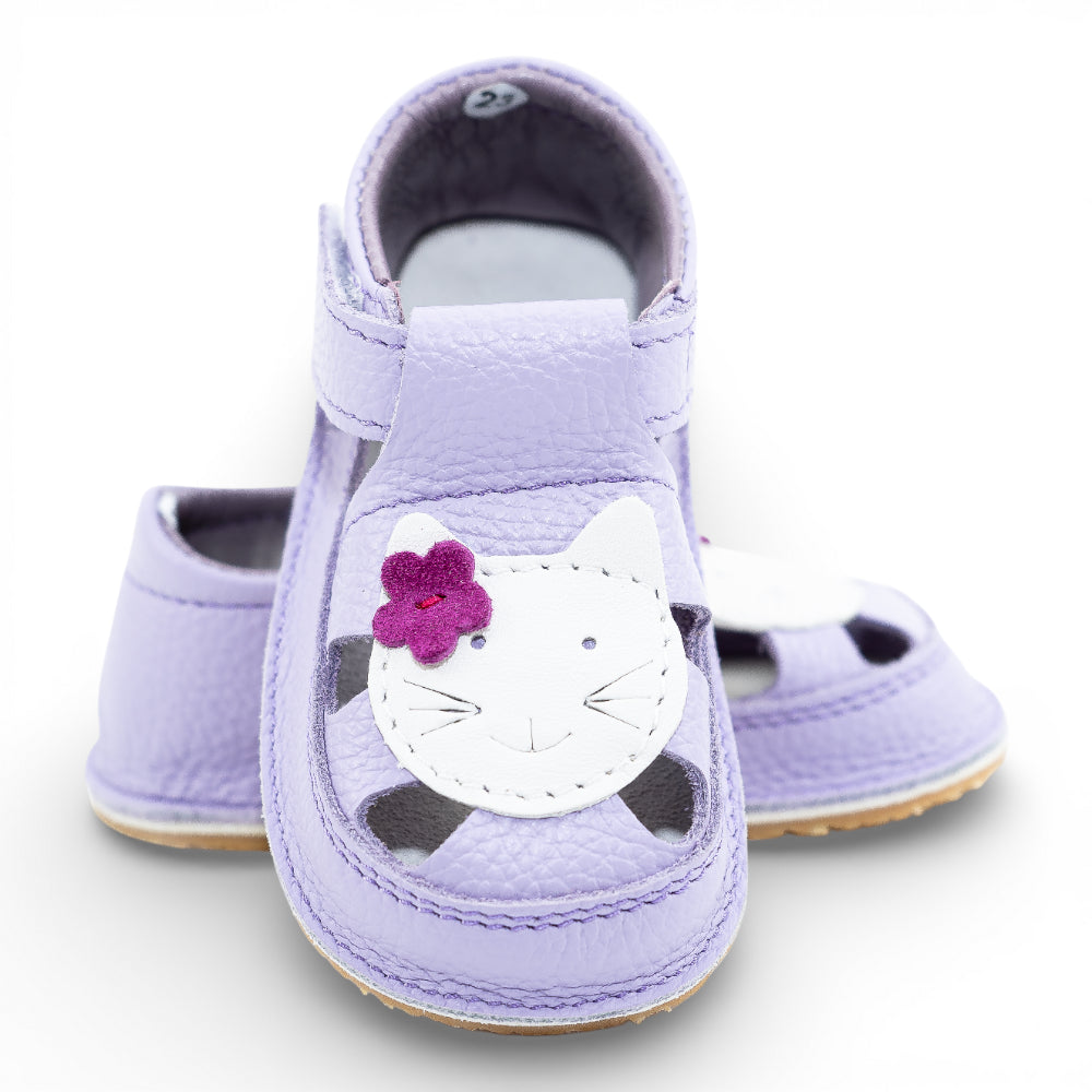 Sandale barefoot din piele naturala Lila Pisicuta