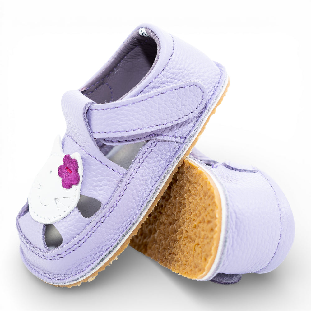 Sandale barefoot din piele naturala Lila Pisicuta
