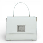 Geanta  din piele naturala Alb MINI POLINE