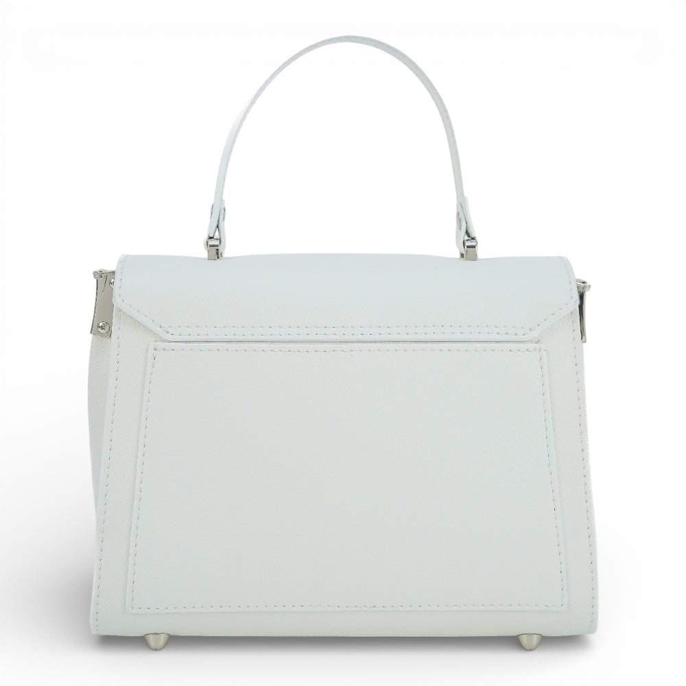 Geanta  din piele naturala Alb MINI POLINE