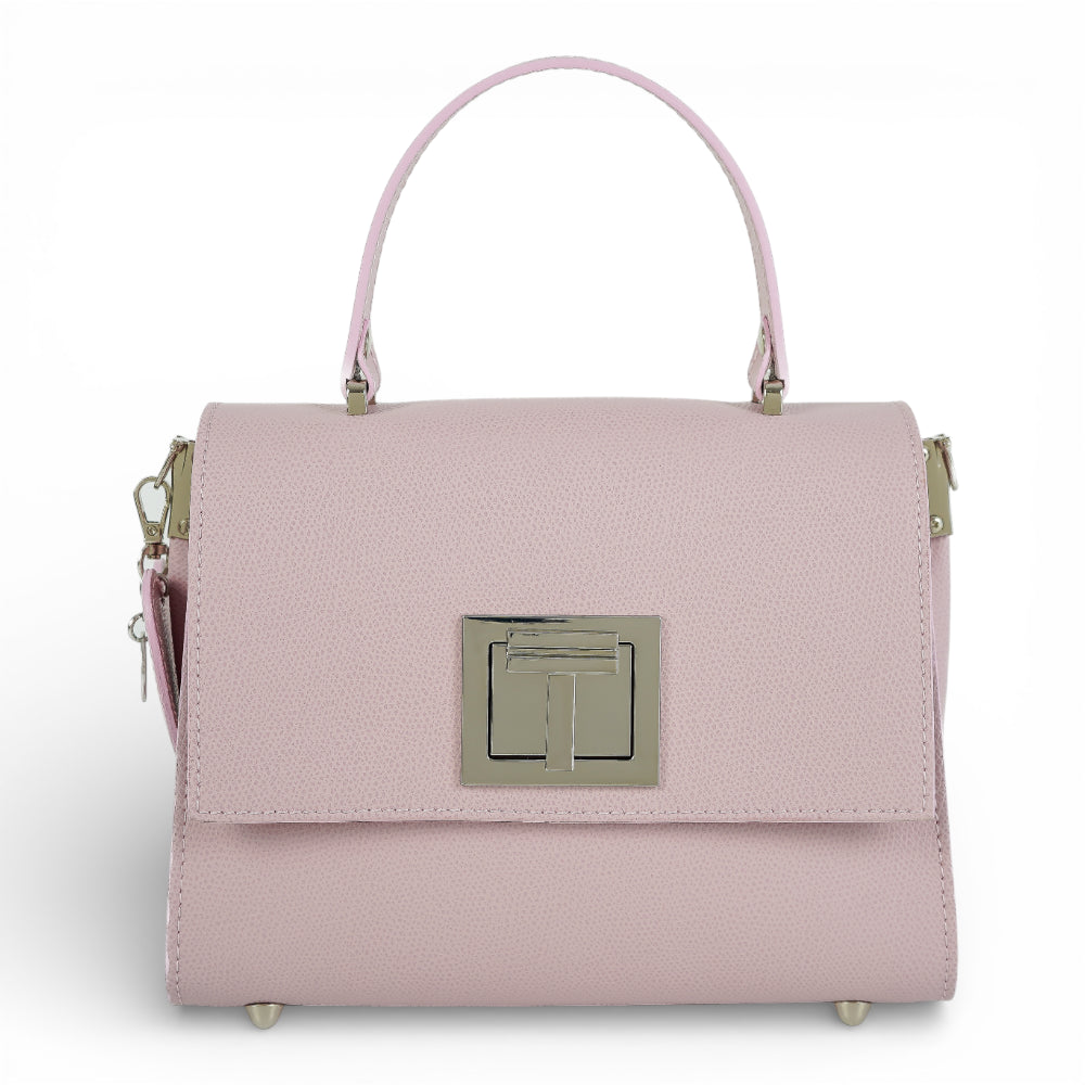 Geanta din piele naturala Roz MINI POLINE