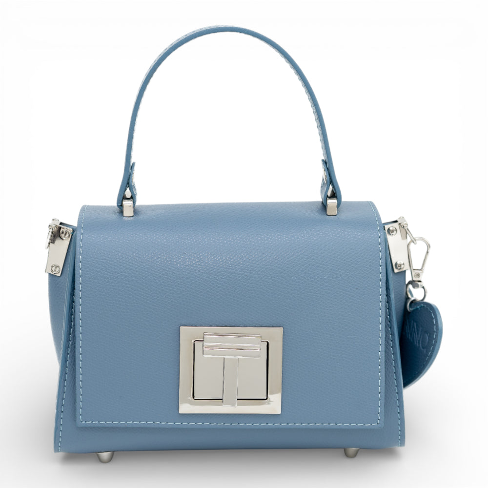 Geanta din piele naturala Jeans MICRO POLINE