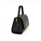 Geanta din piele naturala Black MICRO POLINE