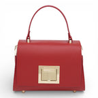 Geanta din piele naturala Rosu MICRO POLINE