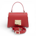 Geanta din piele naturala Rosu MICRO POLINE