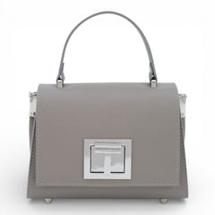 Geanta din piele naturala Grej MICRO POLINE