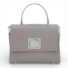 Geanta din piele naturala Grej MINI POLINE