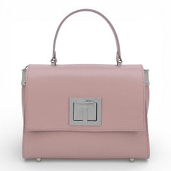 Geanta  din piele naturala Roz nude MINI POLINE