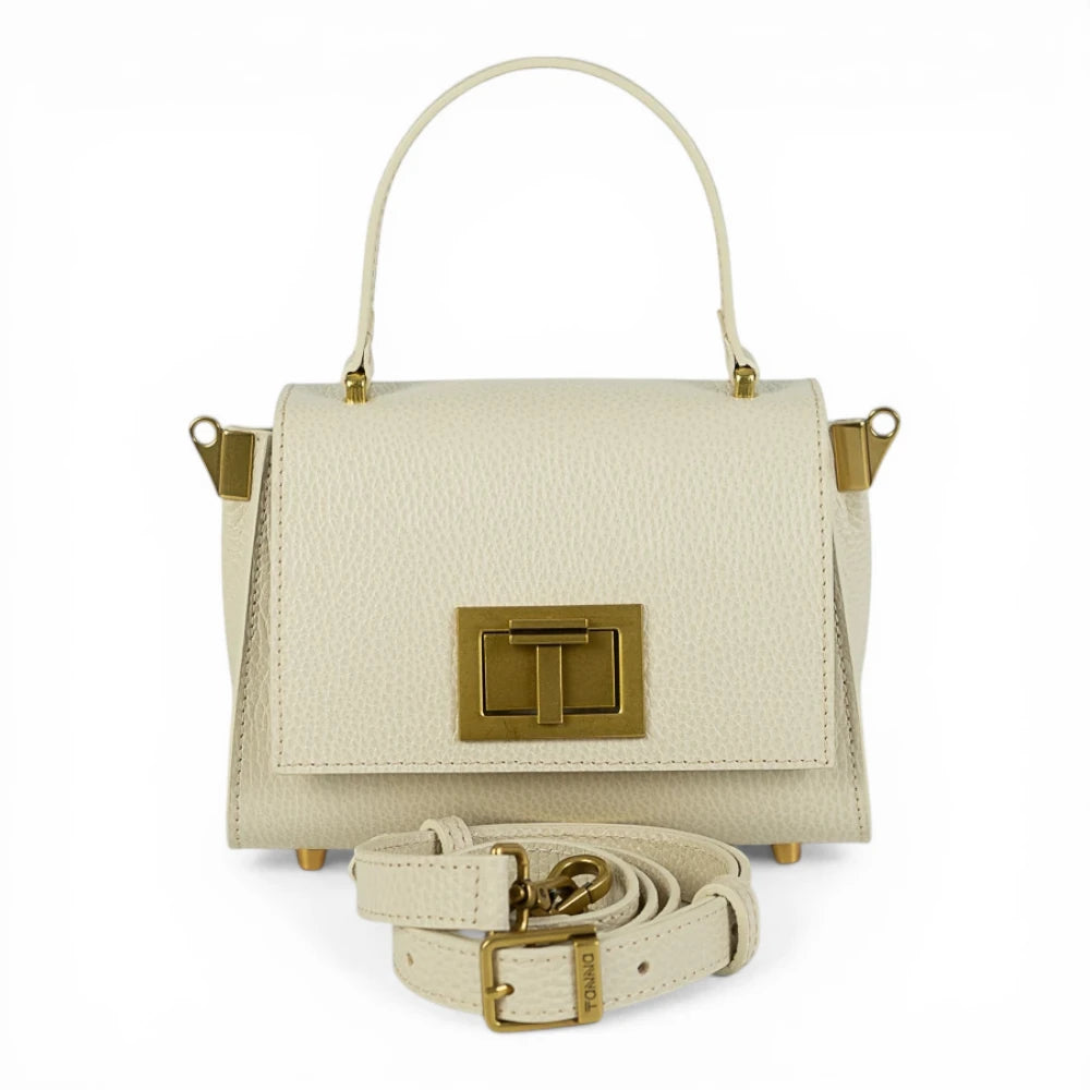 Geanta din piele naturala CREM MICRO POLINE editie limitata Imagine secundară a produsului