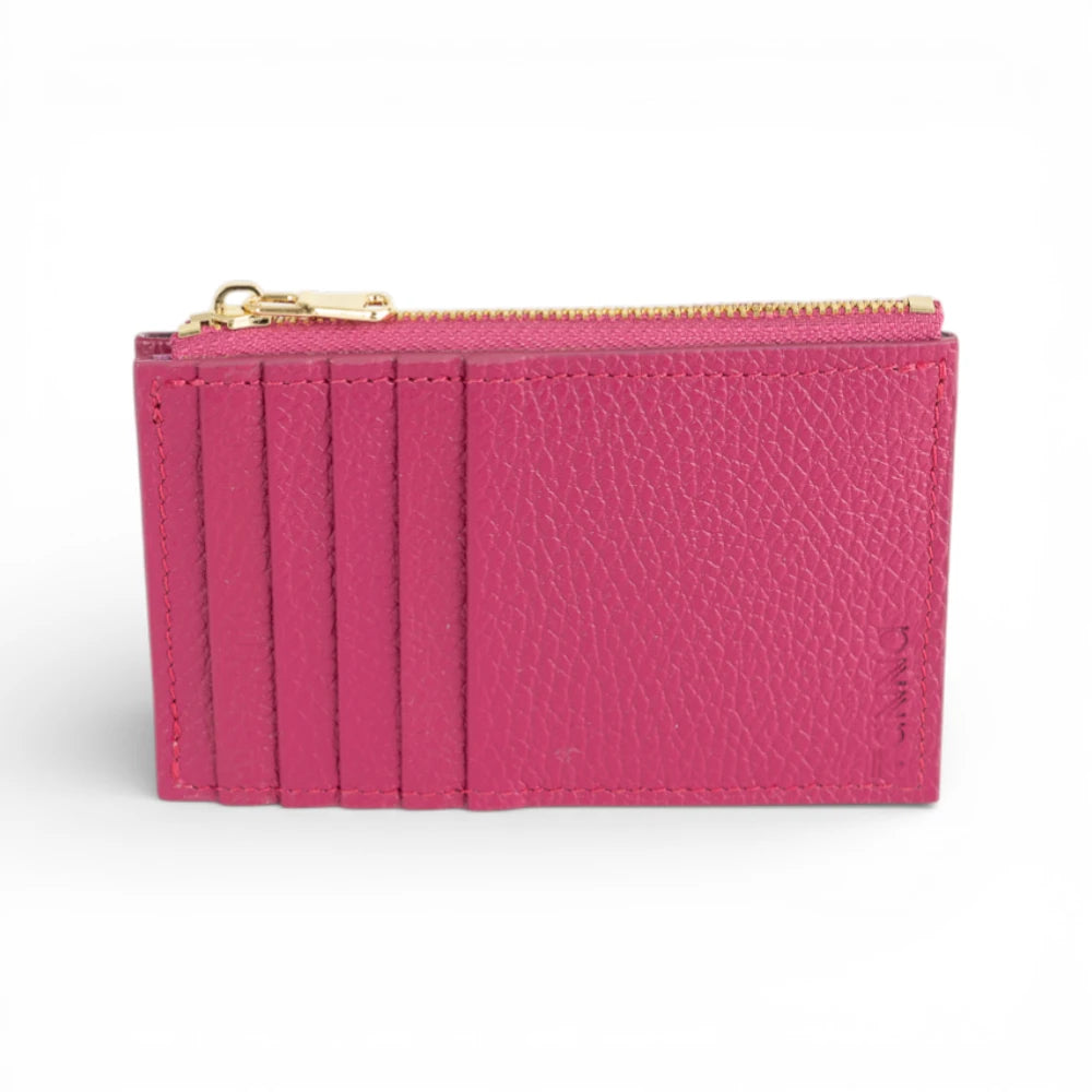 Portcard din piele naturala Fuxia Tanna