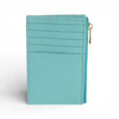 Portcard din piele naturala Aqua Tanna