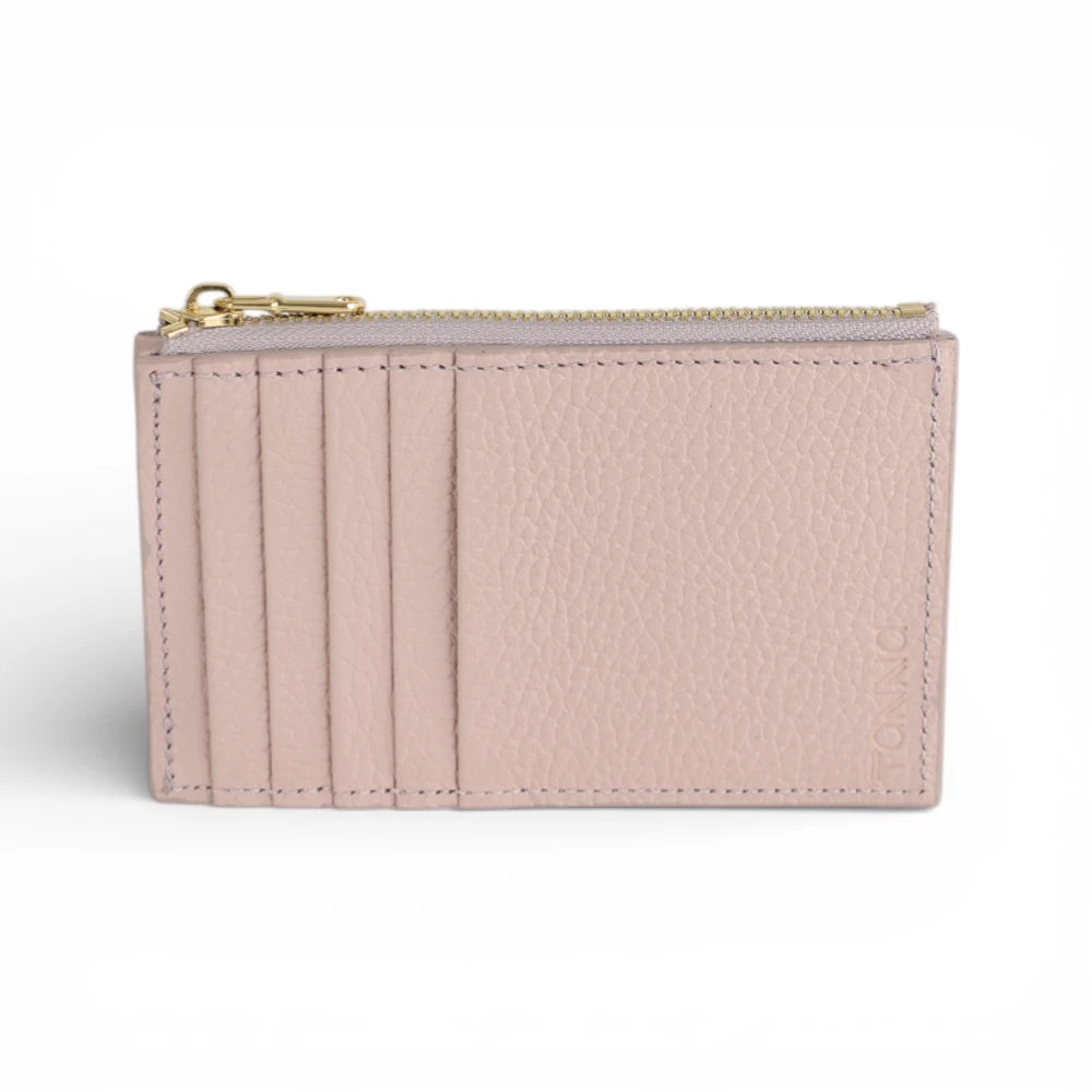 Portcard din piele naturala Roz Tanna