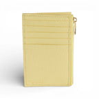 Portcard din piele naturala Yellow Tanna