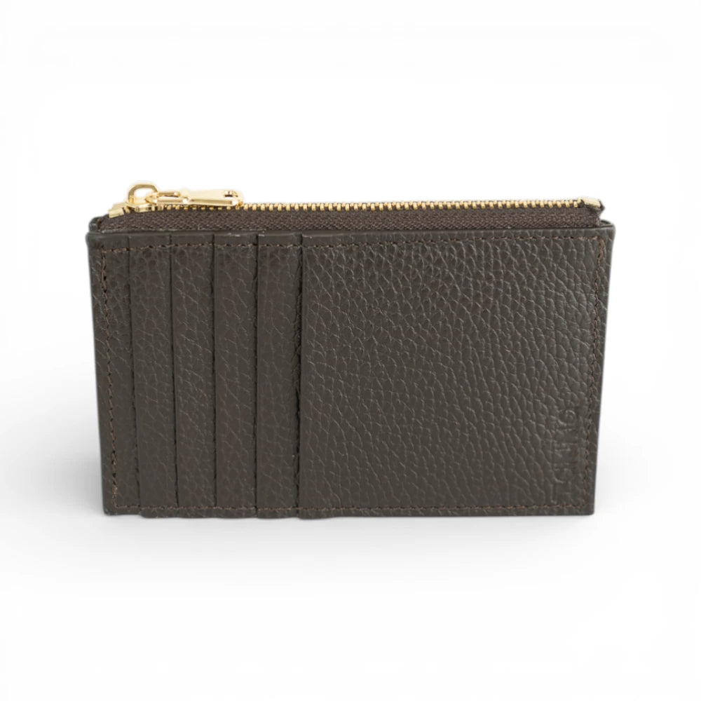 Portcard din piele naturala Chocolate Tanna