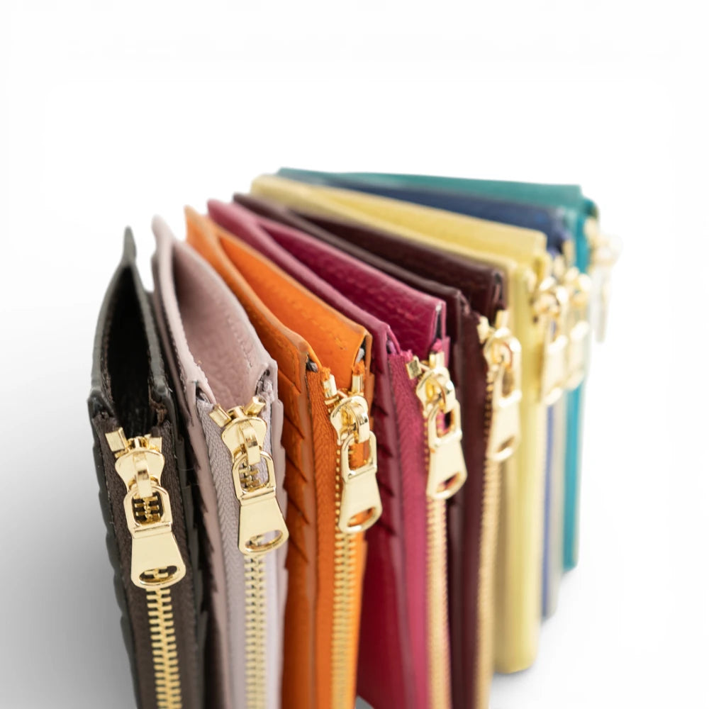 Portcard din piele naturala Roz Tanna