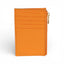Portcard din piele naturala Orange Tanna