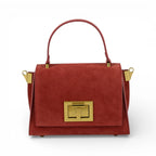 Geanta din piele naturala Blood Suede MICRO POLINE