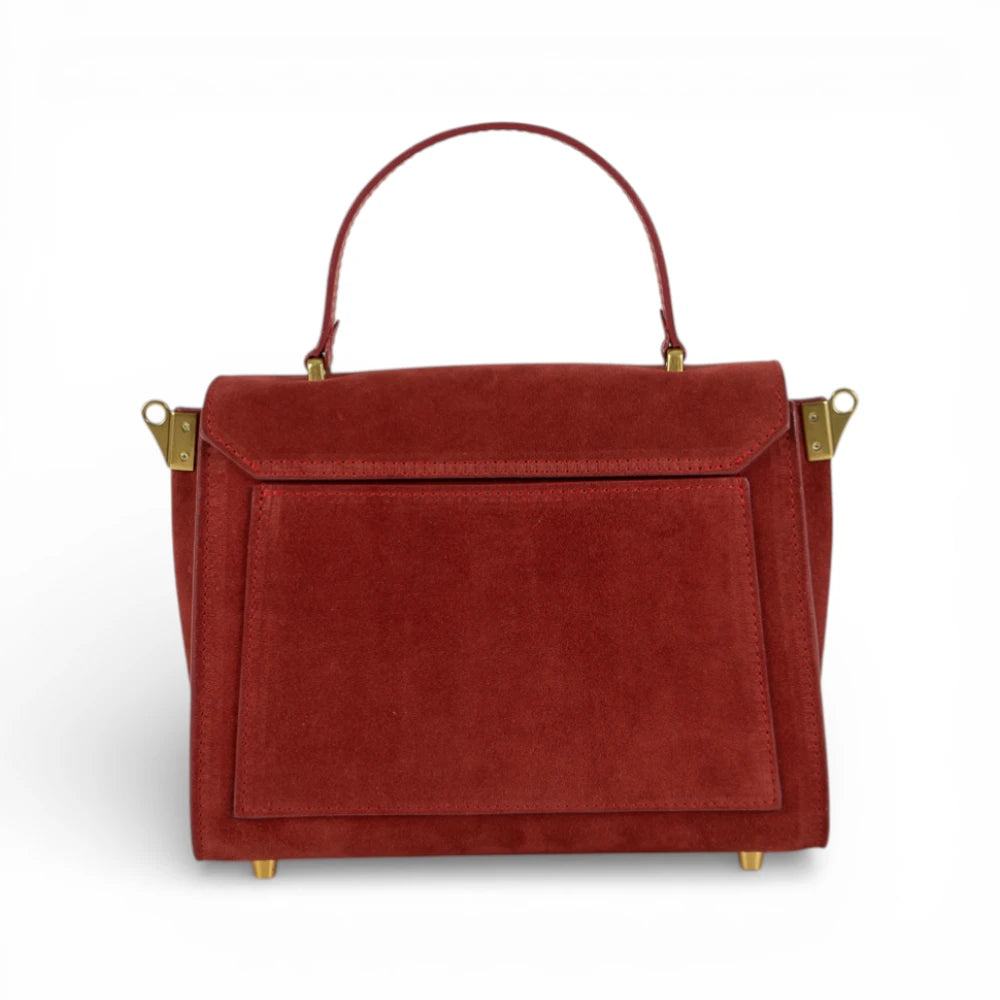 Geanta din piele naturala Blood Suede MICRO POLINE