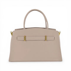 Geanta din piele naturala Powder pink Delle Maxi