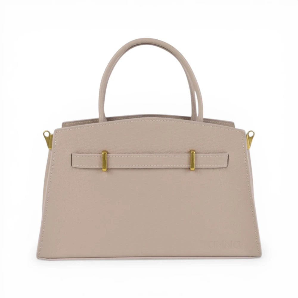 Geanta din piele naturala Powder pink Delle Maxi