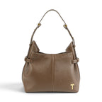 Geanta  din piele Bizonata Chocolate Medium Boucle