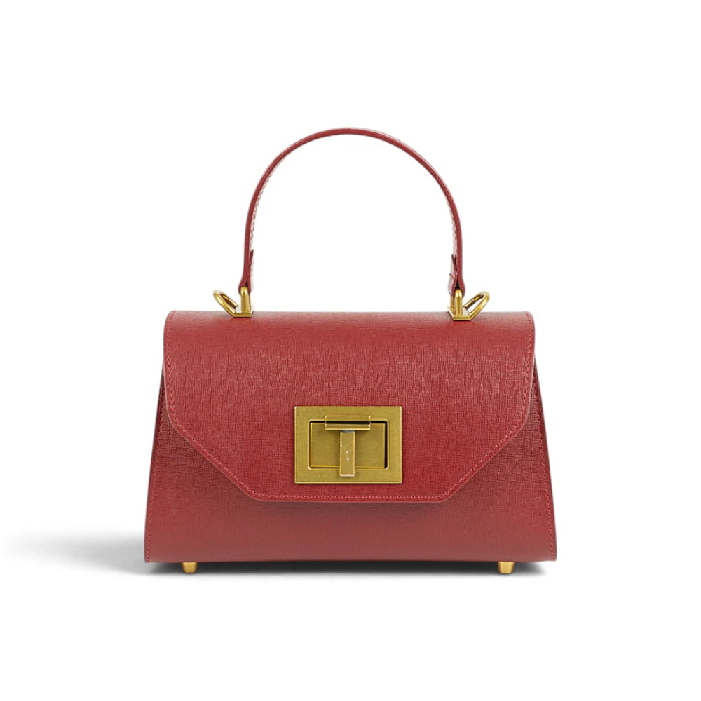 Geanta din piele naturala Sangria Mini Grace