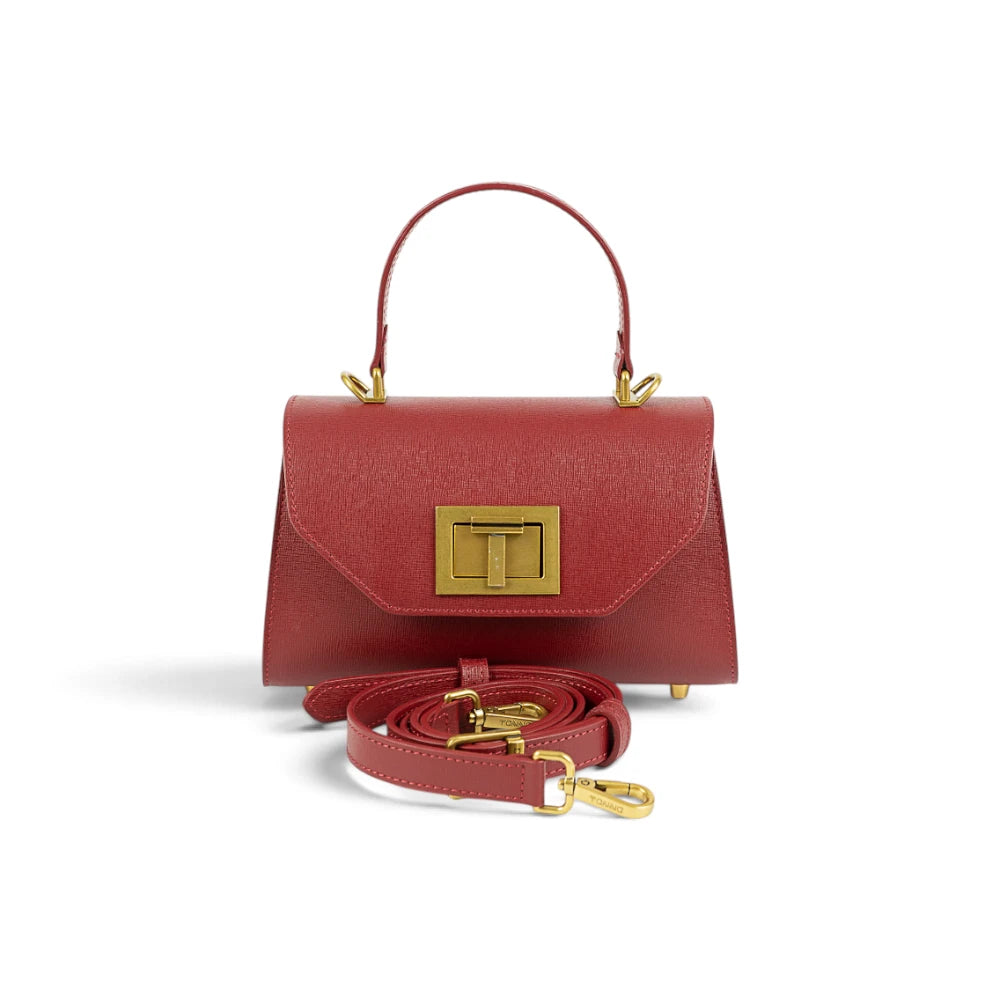 Geanta din piele naturala Sangria Mini Grace