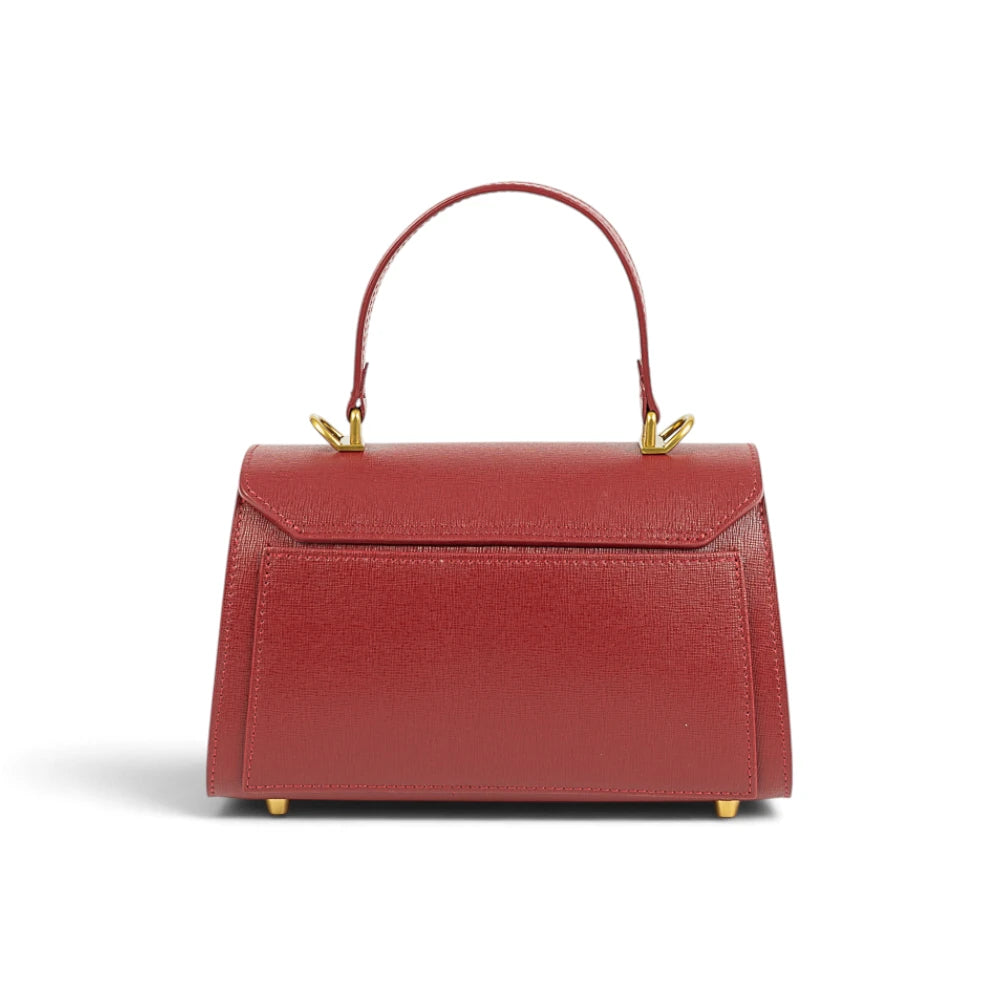 Geanta din piele naturala Sangria Mini Grace