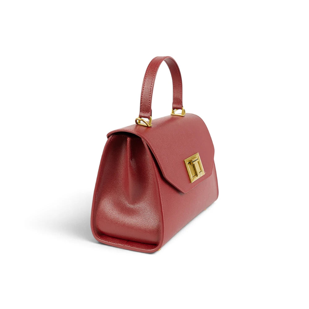 Geanta din piele naturala Sangria Maxi Grace