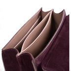 Geanta din piele naturala Suede Garnet Absolute Maxi Grace -PRECOMANDA