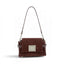 Geanta din piele naturala Brown burgundy Mini BELLA