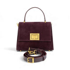 Geanta din piele naturala Suede Garnet Absolute MINI POLINE -PRECOMANDA